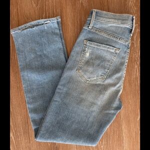 MOTHER denim high waisted rider ankle